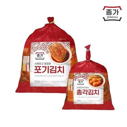 종가 중부식 포기김치 11kg (5.5kg X 2